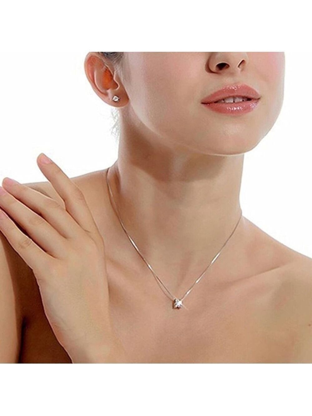 Pendant Cubic Zirconia Round Stone (no chain) - Picture 9 of 9